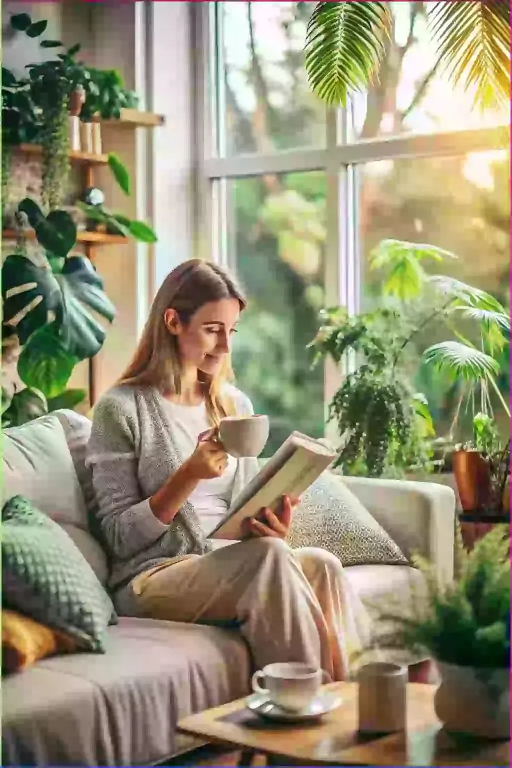 Quiet corner with journal and warm lighting